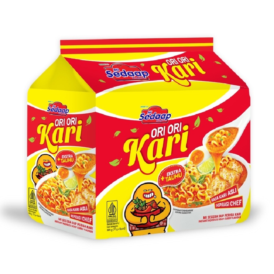 Soup Curry Flavor Instant Noodle 5x77g