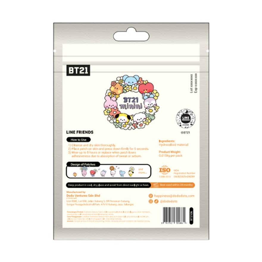 Hydrocolloid Beauty Patch BT21 Minini Flower 20S