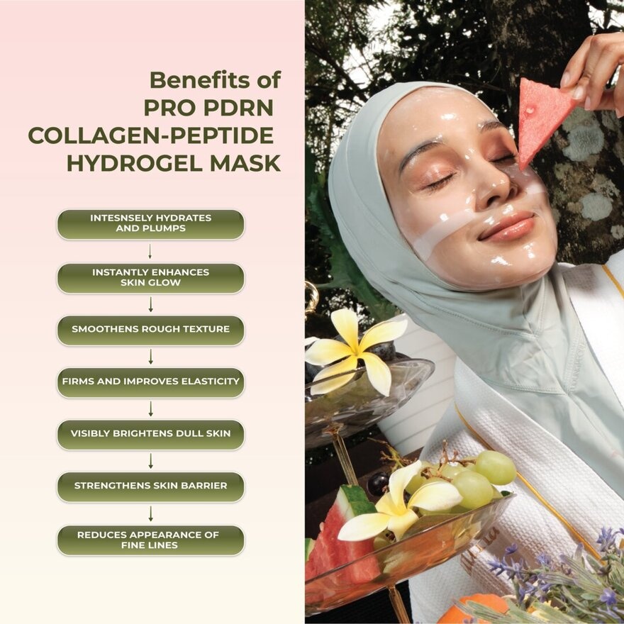 Pro PDRN Collagen-Peptide Advanced Glass Skin Brightening Hydrogel Mask 1s