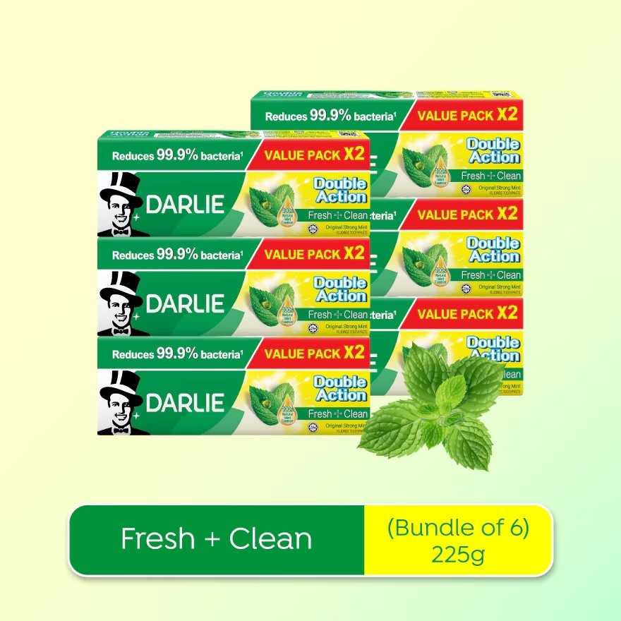 Toothpaste Double Action 2x225g X6
