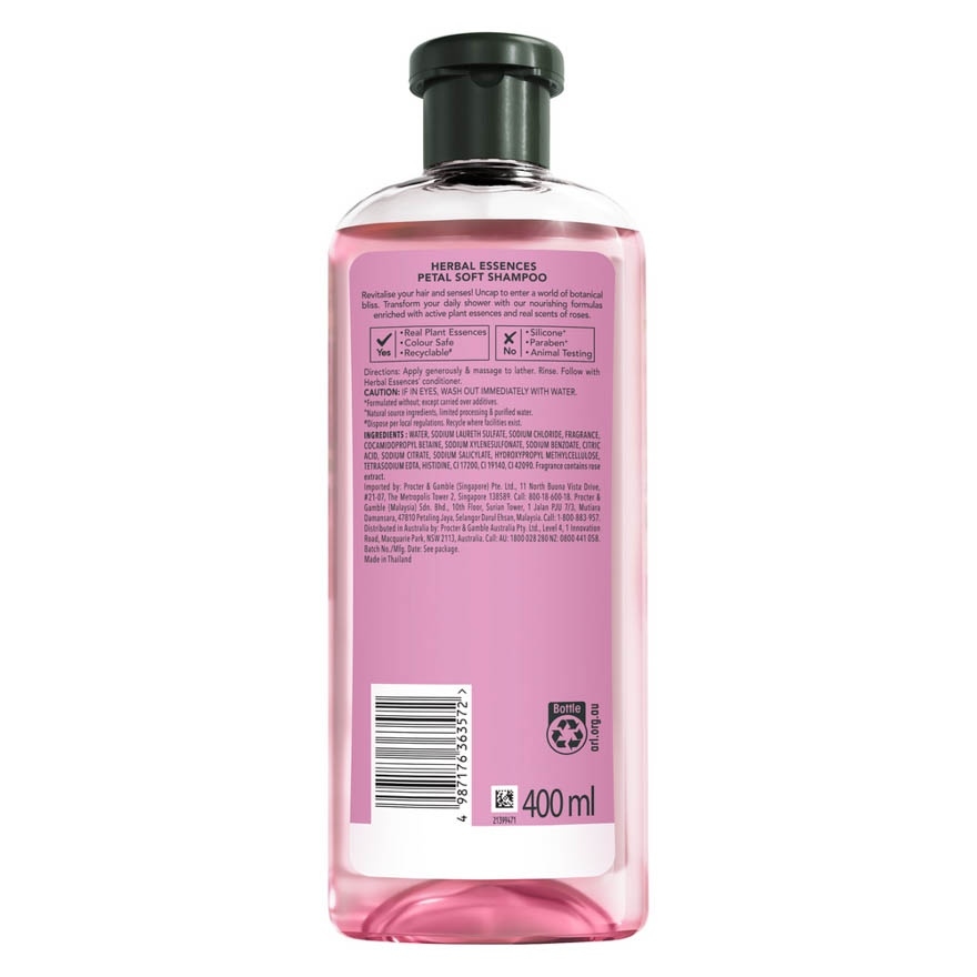 Petal Soft Rose Shampoo 400ml