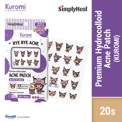 SIMPLYHEAL - Toasty Kuromi Day & Night Premium Hydrocolloid Acne Patch 20s