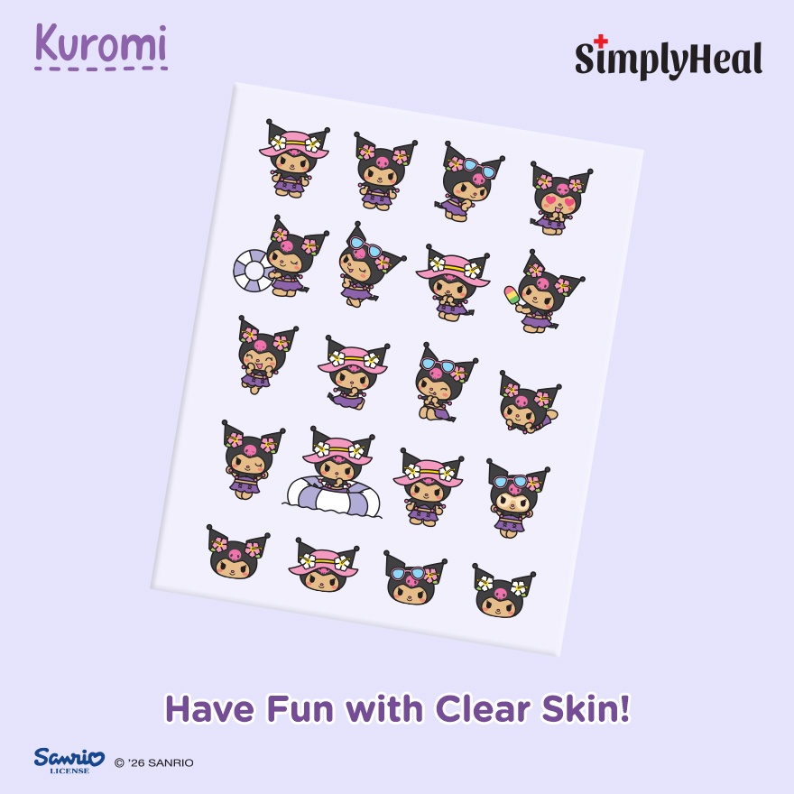 Toasty Kuromi Day & Night Premium Hydrocolloid Acne Patch 20s