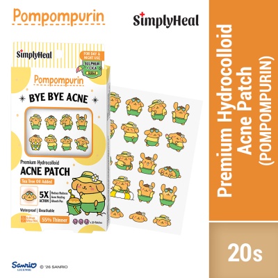 SIMPLYHEAL - Toasty Pompompurin Day & Night Premium Hydrocolloid Acne Patch 20s
