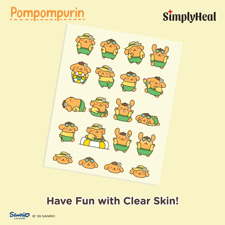 Toasty Pompompurin Day & Night Premium Hydrocolloid Acne Patch 20s
