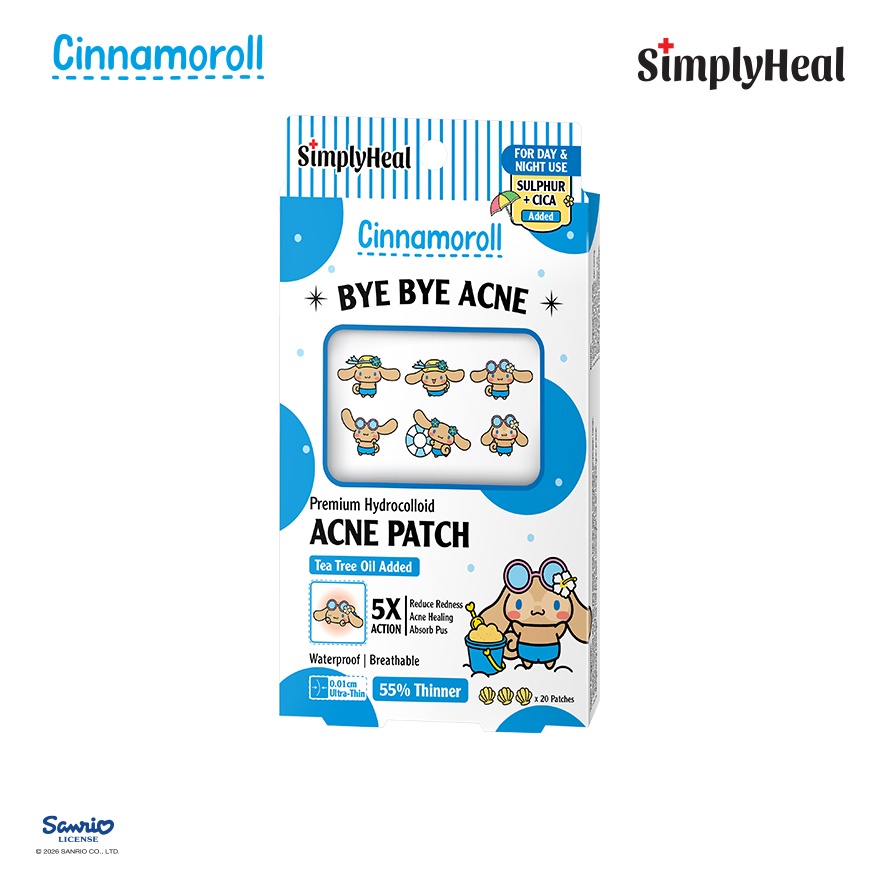 Toasty Cinnamoroll Day & Night Premium Hydrocolloid Acne Patch 20s