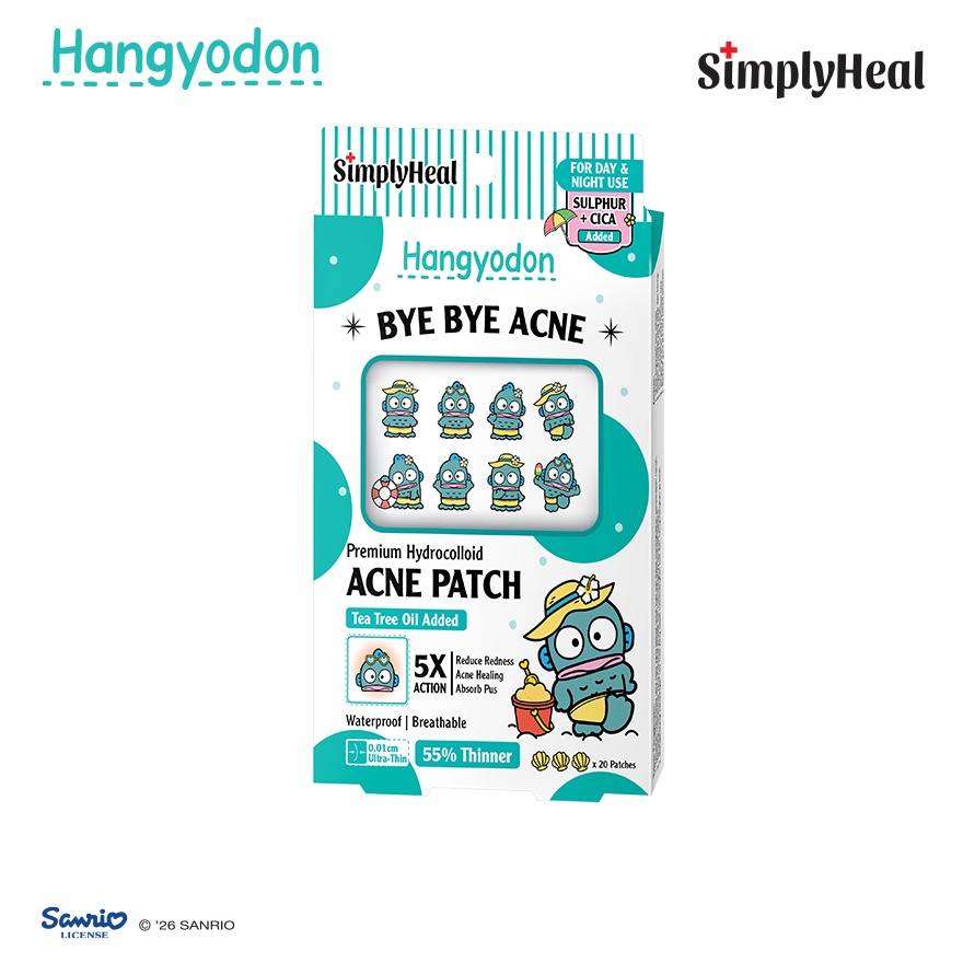 Toasty Hangyodon Day & Night Premium Hydrocolloid Acne Patch 20s