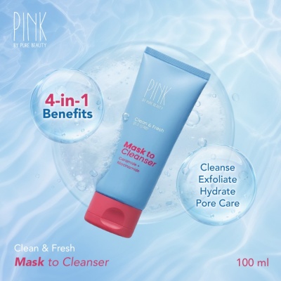 PINK BY PURE BEAUTY - Mask to Cleanser 100ml image