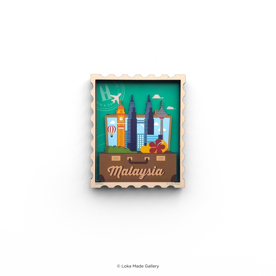Suitcase, Bon Voyage Magnet WM03 1s image