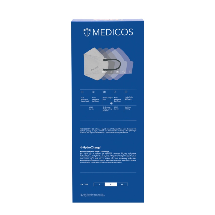 M99 Neo Lite Surgical Face Mask (Sand Grey) 10s (*Flash Deal)