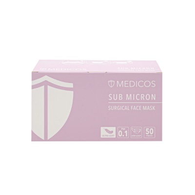 MEDICOS - 4 Ply Lumi Series Surgical Face Mask Purple 50's (*Flash Deal)