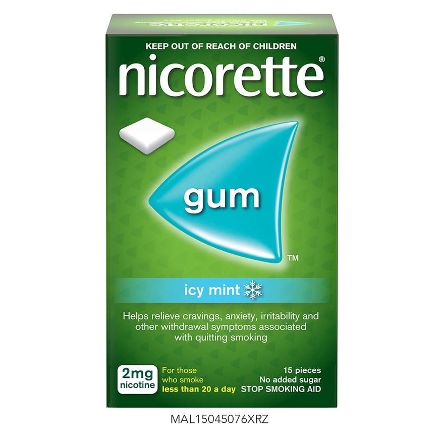 Icy Mint Gum 2mg 15s x 12