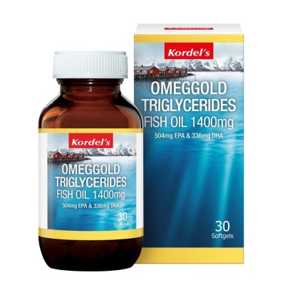 KORDEL'S Omeggold Triglycerides Fish Oil 1400mg 30s image