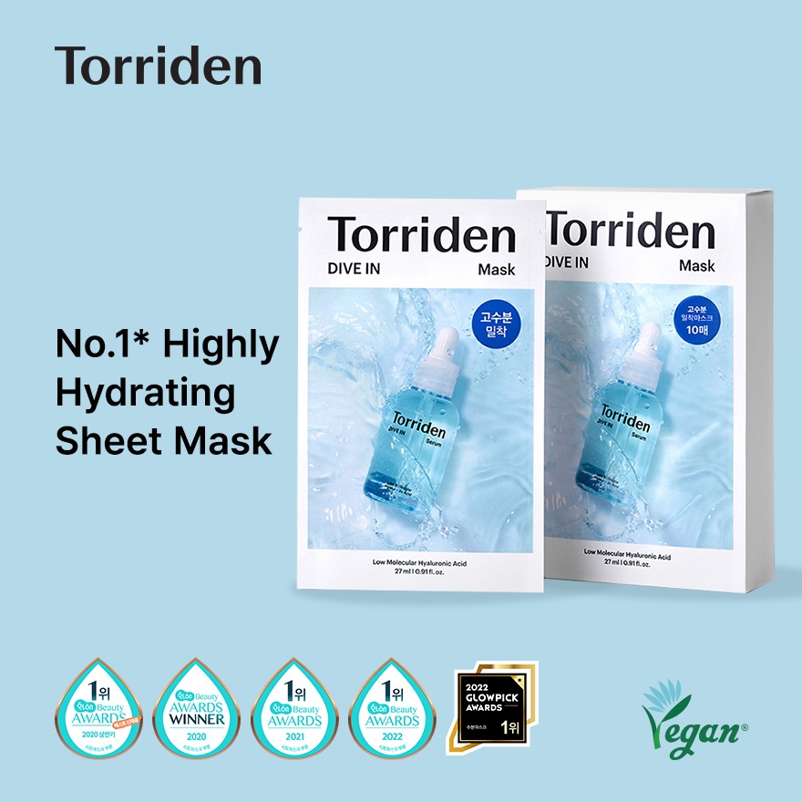 [CARE BEARS] Dive In Low Molecular Hyaluronic Acid Mask 10s