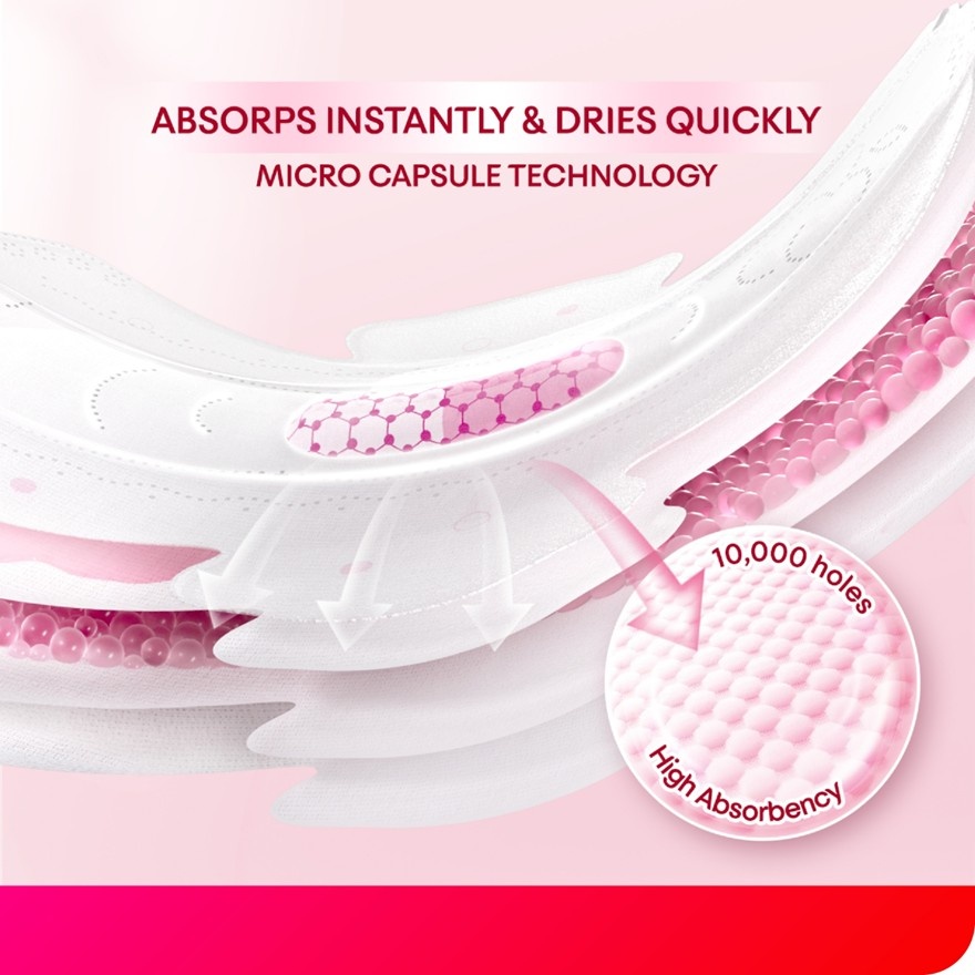 Cranberry Ultrathin Night Sanitary Pad Wing 42cm 2 x 5's - Antioxidant & Anti-inflammation image