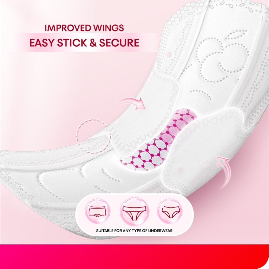 Cranberry Ultrathin Night Sanitary Pad Wing 42cm 2 x 5's - Antioxidant & Anti-inflammation image