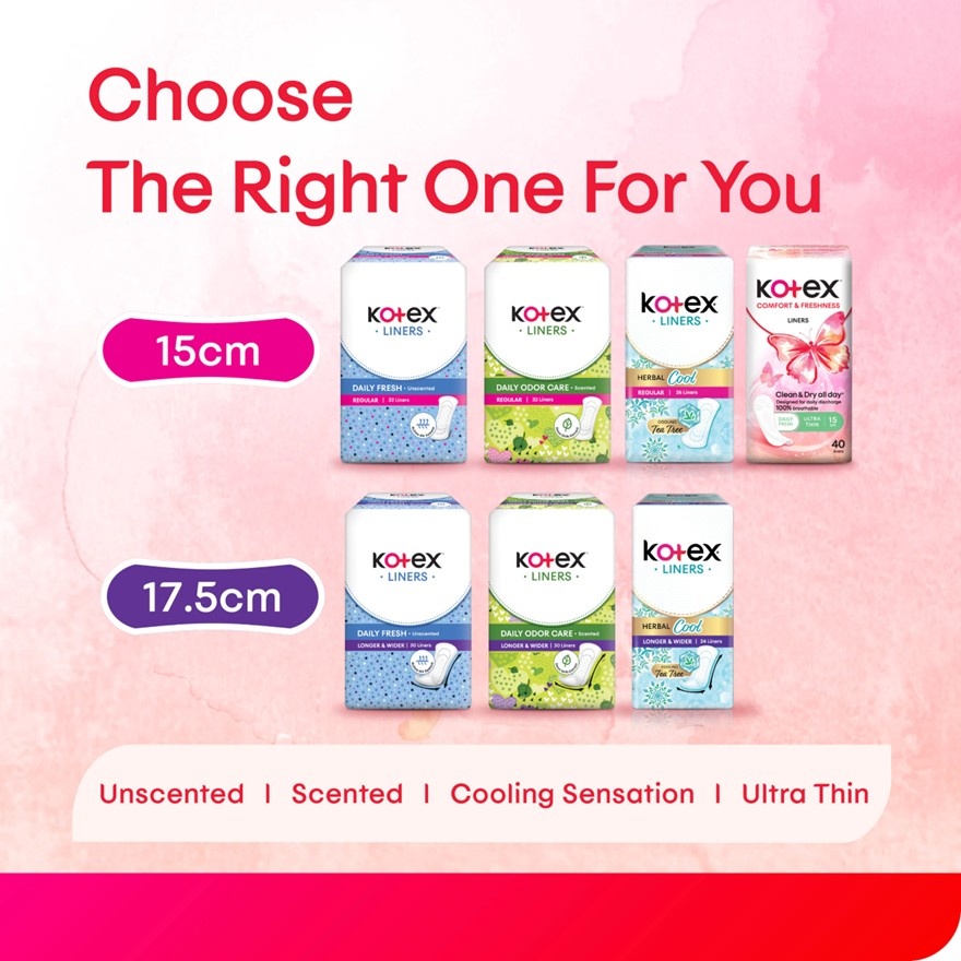 Comfort & Freshness Ultrathin Panty Liners 15cm (3 x 40's) - Clean & Dry All Day with 100% Breathabl