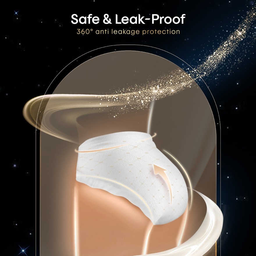Luxurious Silky Overnight Panties M-L (2s) Period Panties - 0.08cm Ultrathin & 360⁰ Anti-Leakage image