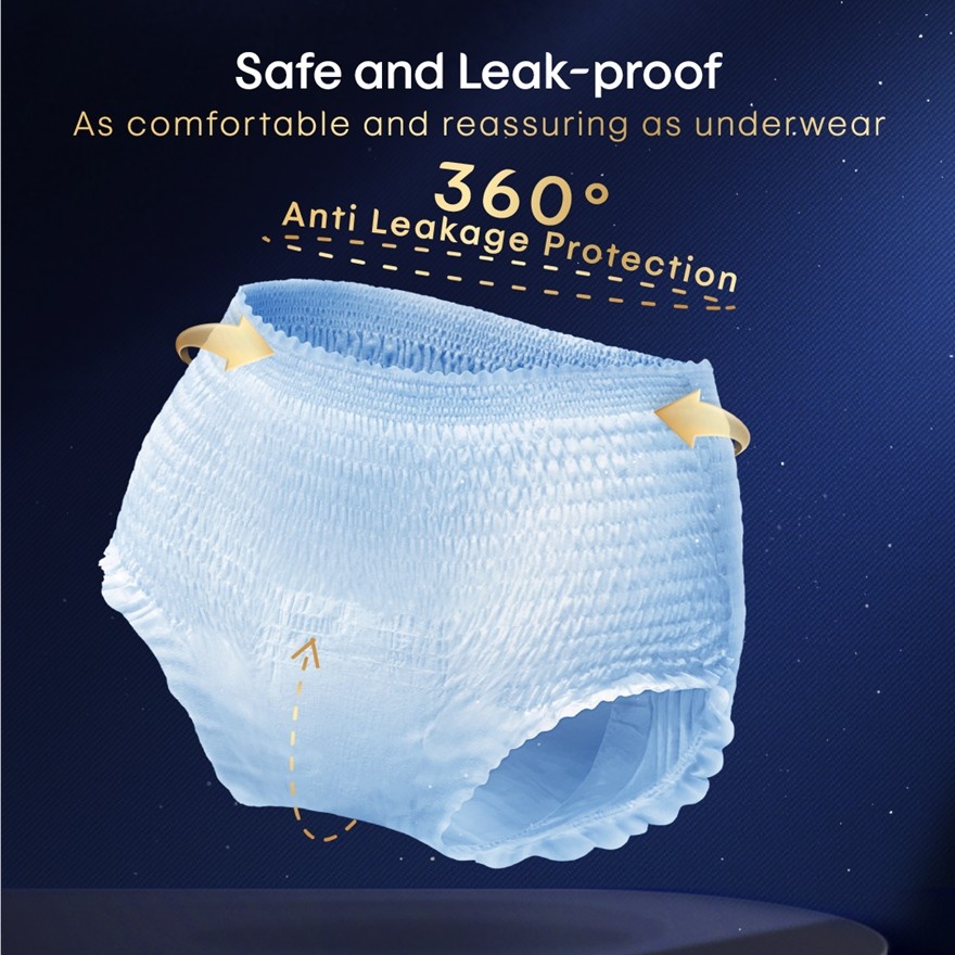 Overnight Panties Platinum Cotton M-L (2s) - Period Panties - 0.08 Ultrathin with 360⁰ Anti-Leakage image