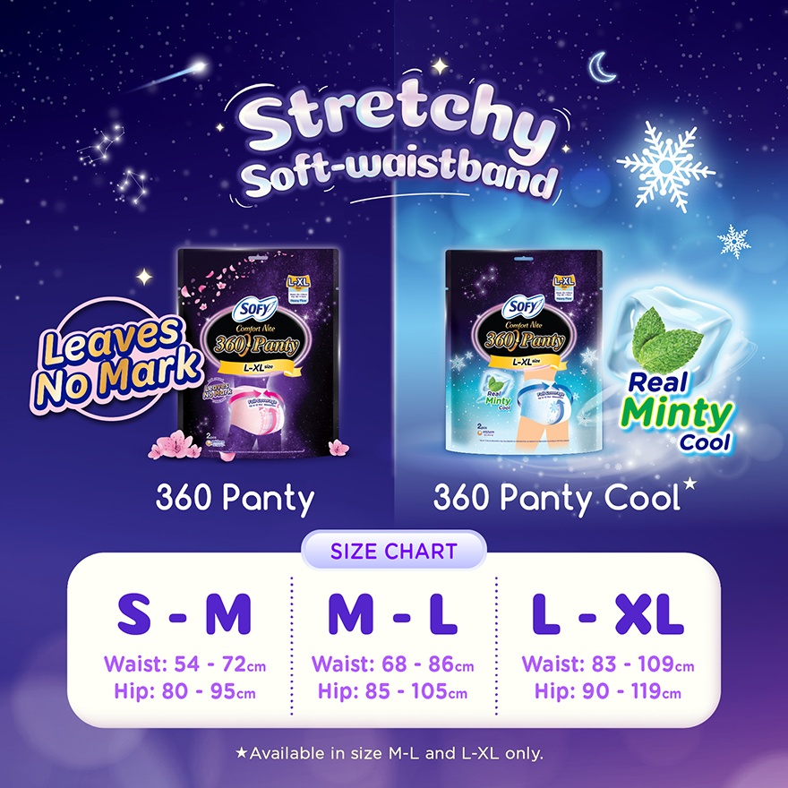 Comfort Nite 360 Panty M-L 2s x 6