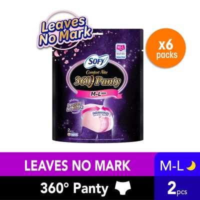 SOFY - Comfort Nite 360 Panty M-L 2s x 6