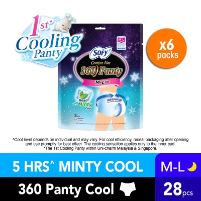 SOFY - Comfort Nite 360 Panty Cool M-L 2s x 6