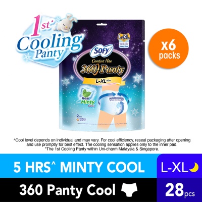 SOFY - Comfort Nite 360 Panty Cool L-XL 2s x 6
