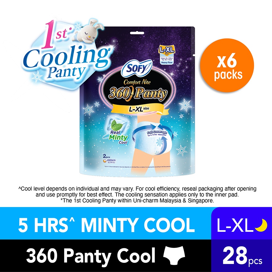 Comfort Nite 360 Panty Cool L-XL 2s x 6