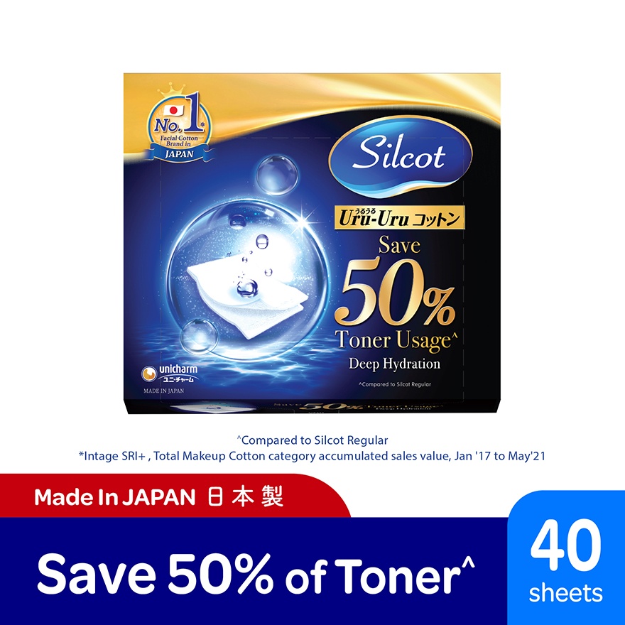 Cooling Fresh Day Ultra Slim 25cm 14s x 2 + + Silcot Facial Cotton Uru Uru Puff Pads 40's