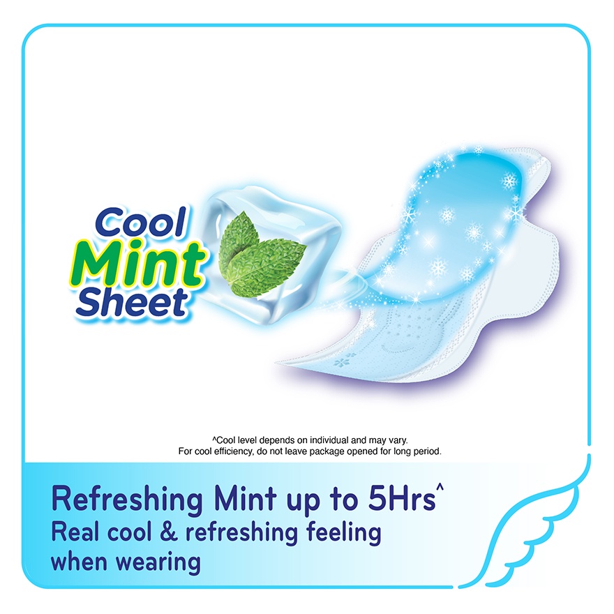 Cooling Fresh Day Ultra Slim 25cm 14s x 2 + + Silcot Facial Cotton Uru Uru Puff Pads 40's