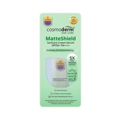 COSMODERM - MatteShield Suncare Cream Serum SPF50+ PA ++++30ml image