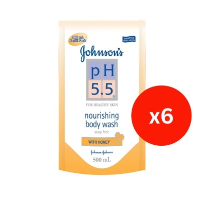 JOHNSON'S - pH 5.5 Honey Body Wash Refill 500ml (6 Packs) image