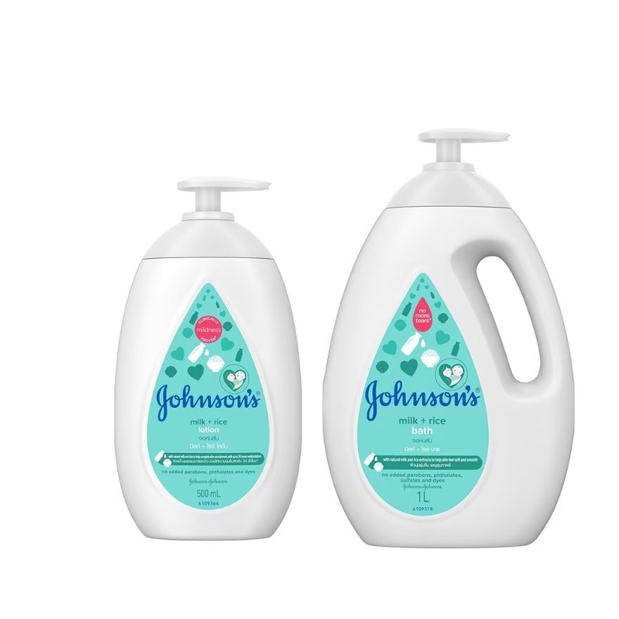Baby Milk + Rice Lotion 500ml + Baby Milk + Rice Bath 1000ML image