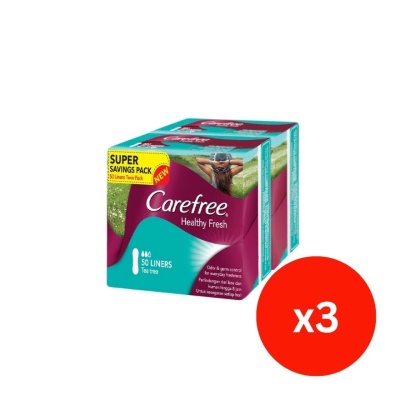 CAREFREE - Healthy Fresh Scented Panty Liners 2x50's (3 packs)