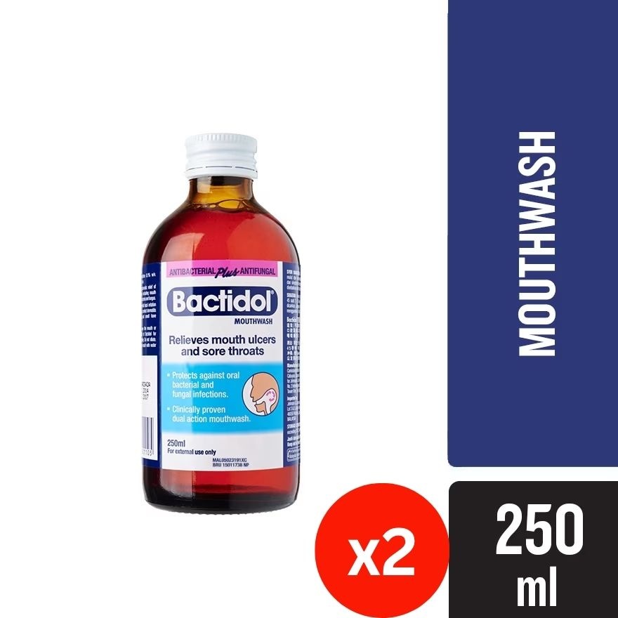Antibacterial Mouthwash 250ml Twin Pack