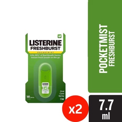 LISTERINE - PocketMist Freshburst 7.7ml Twin Pack