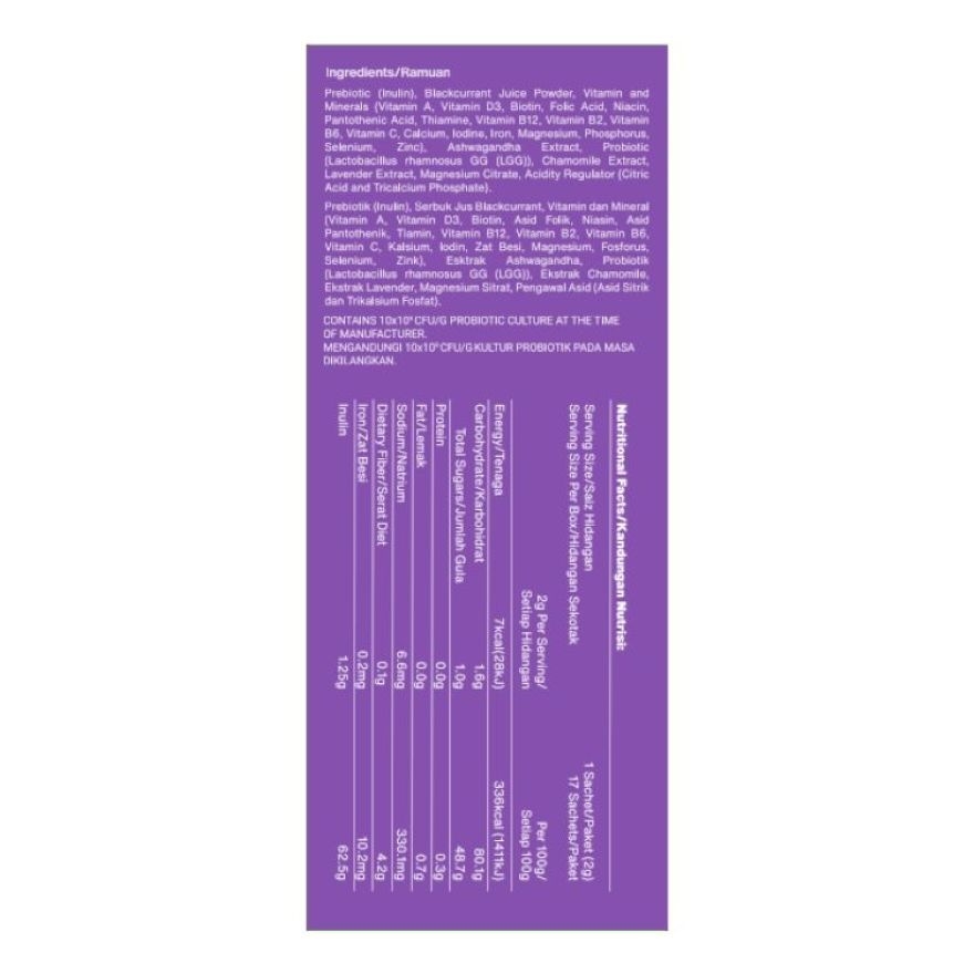 Rilax Nite Lavender Probiotic 2gx17s image