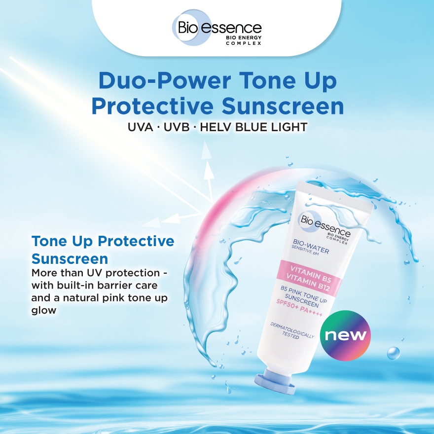 Bio-Water B5 Pink Tone Up SunScreen SPF50+ 30ml