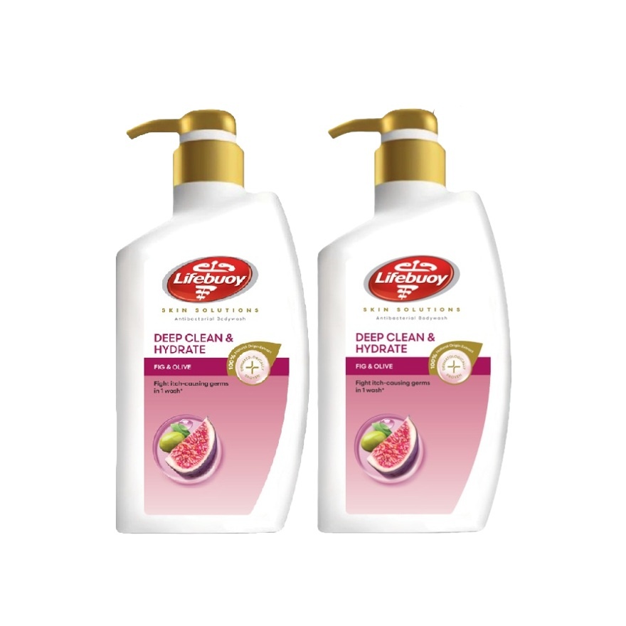 Body Wash Bottle Fig & Olive 900ml x2