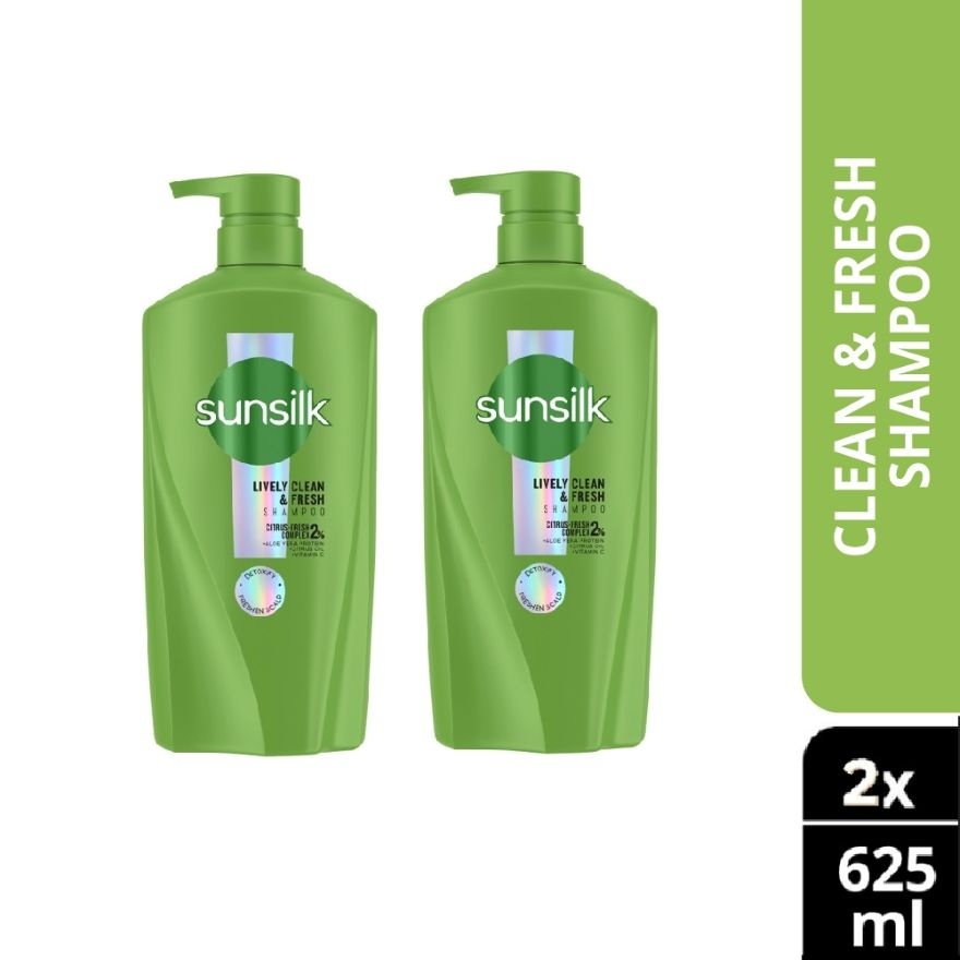 Lively Clean & Fresh Shampoo 625ml X2