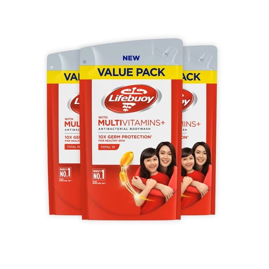Bodywash Total 10 Refill 800ml X3