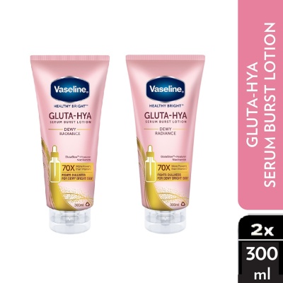 VASELINE - Gluta-Hya Serum Burst Lotion Dewy Radiance 300ml x2