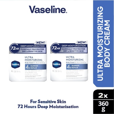 VASELINE - Pro Derma 4 Moist Lotion 360g x2