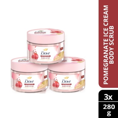 DOVE Body Scrub Pomegranate 280gram X3 image
