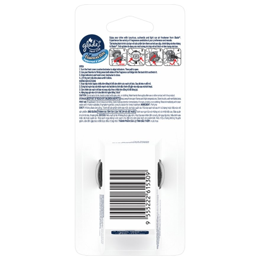 Vent Clip Peppermint & Sandalwood 2ml image