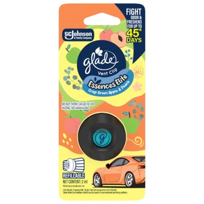 GLADE Vent Clip Crisp Green Apple & Peach 2ml image