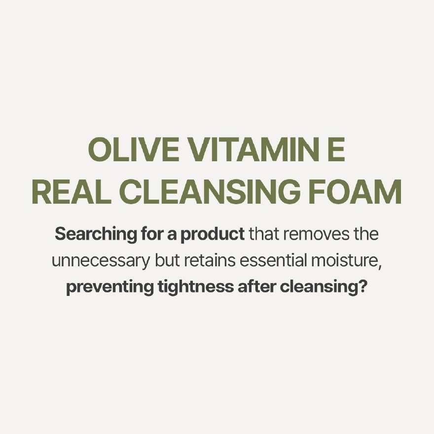 Olive Vitamin E Real Cleansing Foam 150g