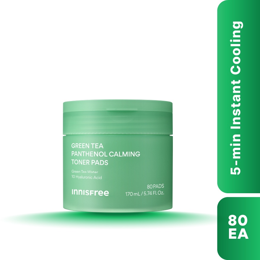 Green Tea Panthenol Calming Toner Pads 80s