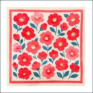 GWP TSUBAKI CAMELLIA HEAD SCARF 1'S [WHILE STOCK LAST]