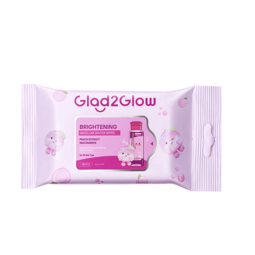 Peach Brightening Micellar Water Wipes 10s